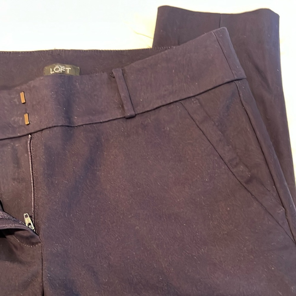 Loft Navy Marissa Skinny Pants Size 8